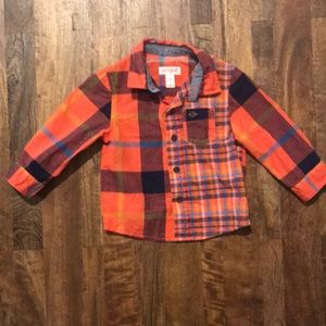 Toddler Boys’ Long Sleeve Button Down Shirt